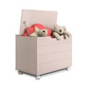 Ver imagem 4 de Bau Caixa Organizadora Toys c/ Tampa e Rodízios Rosa Bebe Matic