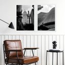 Ver imagem 1 de Kit 2 Quadros Decorativos Cidade de São Paulo 45x34cm - com Vidro:moldura Branca