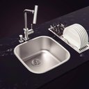 Ver imagem 2 de Cuba Tramontina Aria Maxi 40 Bs 28l Inox Escovado Embutir