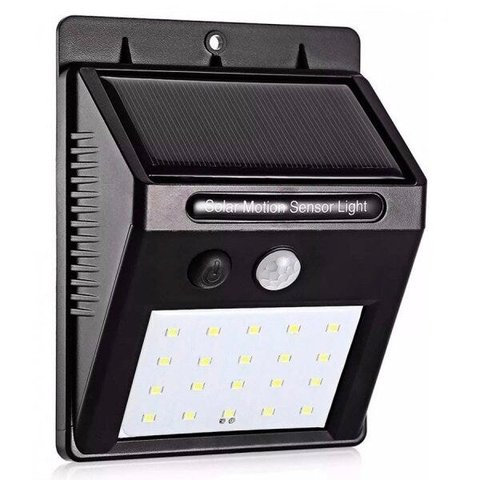 Luminária Solar LED de Parede com Sensor de Movimento Luminax GH600