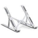Ver imagem 1 de Suporte De Notebook De Alumínio Ajustável Para Notebook 6 Ângulos De Alumínio Dobrável E Ergonômico 