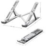 Suporte De Notebook De Alumínio Ajustável Para Notebook 6 Ângulos De Alumínio Dobrável E Ergonômico  - 6