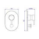 Ver imagem 3 de Acabamento p/Chuveiro c/Desviador p/Banheira Monocomando Deca - Link | 4994.C.LNK - 4 Vias