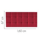 Ver imagem 2 de Painel Estofado Luxo Espanha 160cm Queen Size para Cama Box Suede Vermelho - Gat Magazine