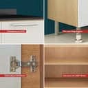 Ver imagem 6 de Balcão Cozinha Ditália Aspen 2pt C/tampo Cd-102 Cv/branco