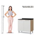 Ver mais imagens de Balcão Cozinha Ditália Aspen 2pt C/tampo Cd-102 Cv/branco