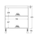 Ver imagem 2 de Balcão Cozinha Ditália Aspen 2pt C/tampo Cd-102 Cv/branco