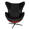 Poltrona 4 Pontas Cromada Egg Ferrari - Design Chair Decorativa - 3