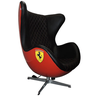 Poltrona 4 Pontas Cromada Egg Ferrari - Design Chair Decorativa - 1