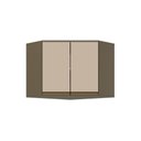 Ver imagem 5 de Armário Aéreo de Cozinha Canto Oblíquo Lora 79cm 2 Portas MDF Bater Duna-Cristal