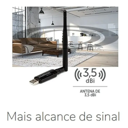 Adaptador Wireless Usb Wifi Receptor Intelbras Iw3001 Rede Sem Fio - 8
