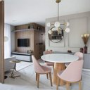 Ver imagem 2 de Mesa de Jantar Cone Redonda 110 Cm Base Madeira Freijó Tampo Laqueado