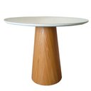 Ver imagem 4 de Mesa de Jantar Cone Redonda 110 Cm Base Madeira Freijó Tampo Laqueado