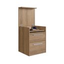 Ver imagem 4 de Mesa de Cabeceira Lock LK050 com Compartimento Oculto e 2 Gavetas Mel – Art In Móveis