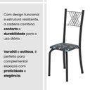 Ver imagem 5 de Cadeiras para Sala de Jantar 6 Unidades Sara Preto/Floral