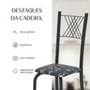 Ver mais imagens de Cadeiras para Sala de Jantar 6 Unidades Sara Preto/Floral
