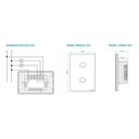 Ver imagem 4 de Interruptor Touch Wi-Fi Smart Tramontina Preto com 2 Canais