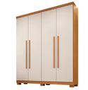 Ver imagem 2 de Guarda Roupa Filadélfia 4 Pts Cinamomo/off - Benetil