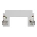 Ver imagem 5 de Cabeceira Casal/Queen com 2 Mesas de Cabeceira 232cm Multimóveis MP4317 