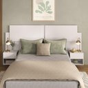 Ver imagem 1 de Cabeceira Casal/Queen com 2 Mesas de Cabeceira 232cm Multimóveis MP4317 