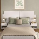 Ver imagem 1 de Cabeceira Casal/queen com 2 Mesas de Cabeceira 232cm Multimóveis Mp4317