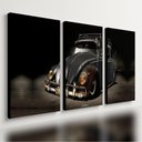 Ver imagem 1 de Kit 3 Quadro Fusca Placa Decorativa Carros Antigo Vintage 40x28cm