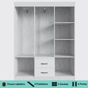 Ver imagem 4 de Guarda-roupa Casal Riveira 6 Portas 2 Gavetas - Doripel