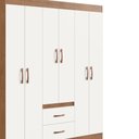 Ver imagem 6 de Guarda-roupa Casal Riveira 6 Portas 2 Gavetas - Doripel