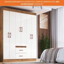 Ver imagem 7 de Guarda-roupa Casal Riveira 6 Portas 2 Gavetas - Doripel