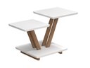 Ver imagem 2 de Mesa de Centro Laguna 2 Andares Decorativa Moderna - Branco