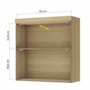 Ver imagem 4 de Armario de Cozinha Aéreo Modular de Cozinha 2 Portas Basculante 80cm MDF