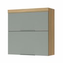 Ver imagem 1 de Armario de Cozinha Aéreo Modular de Cozinha 2 Portas Basculante 80cm MDF