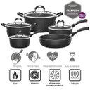 Ver imagem 2 de Jogo de Panelas Tramontina Mônaco Induction em Alumínio com Revestimento Interno e Externo