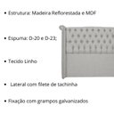 Ver imagem 2 de Cabeceira de Cama Box Estofada 160 Cm Queen Sienna Linho