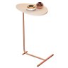 Mesa de Canto Orgânica Alamanda Off White/bronze - Jb Bechara - 2