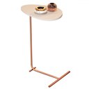 Ver imagem 2 de Mesa de Canto Orgânica Alamanda Off White/bronze - Jb Bechara