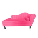 Ver imagem 3 de Recamier Decorativo Divã Amsterdã 147cm Lado Esquerdo Couro Rosa Pink