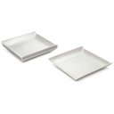 Ver imagem 4 de 48 Pratos Quadrados Brancos Grandes 21cm Plástico Lanchonete Padaria Cozy Coza