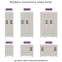 Ver imagem 7 de Berço Americano 3 em 1 com Colchão Incluso e Cômoda 2 Portas 4 Gavetas Fofura Multimóveis Mp4736