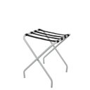 Ver imagem 2 de Suporte Para Mala Pintura Eletrostática Alumínio Fosco Tira Em Nylon Preta Sem Encosto - 59X52X52