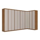 Ver imagem 2 de Guarda-Roupa Modulado 6 Peças 11 Portas Arani CabeCasa MadeiraOriginals Marrom/Cinamomo/Offwhite