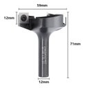 Ver imagem 3 de Fresa Desbaste 12mmx59mm Ideal Para Aplainar Mesa De Madeira CNCFRESAS Fresa de desbaste com pastilh