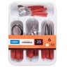 Faqueiro Itaparica 25 Peças - Vermelho Bold Brinox - 1
