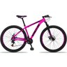 Bicicleta Aro 29 Quadro 15 Alumínio 21 Marchas Freio a Disco Orion Rosa Preto - Spaceline - 3