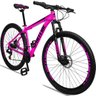 Bicicleta Aro 29 Quadro 15 Alumínio 21 Marchas Freio a Disco Orion Rosa Preto - Spaceline - 1
