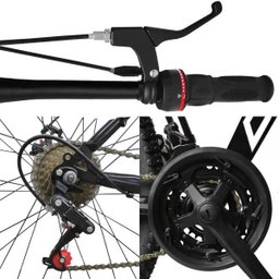 Bicicleta Aro 29 Quadro 15 Alumínio 21 Marchas Freio a Disco Orion Rosa Preto - Spaceline - 6