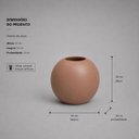 Ver imagem 3 de Vaso Mundi Pequeno Decorativo de Cerâmica para Sala e Mesa Mocha Mousse