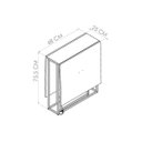 Ver imagem 6 de Mesa Dobrável com Rodinha Escritório Sala Quarto ou Cozinha