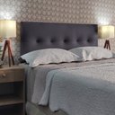Ver imagem 1 de Cabeceira Cama Solteiro Botonê Berlim Corano Cinza 120 Rbl