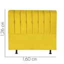 Ver imagem 2 de Cabeceira Estofada Kiara 160cm Queen Size Box Quarto Suede Amarelo - Gat Magazine